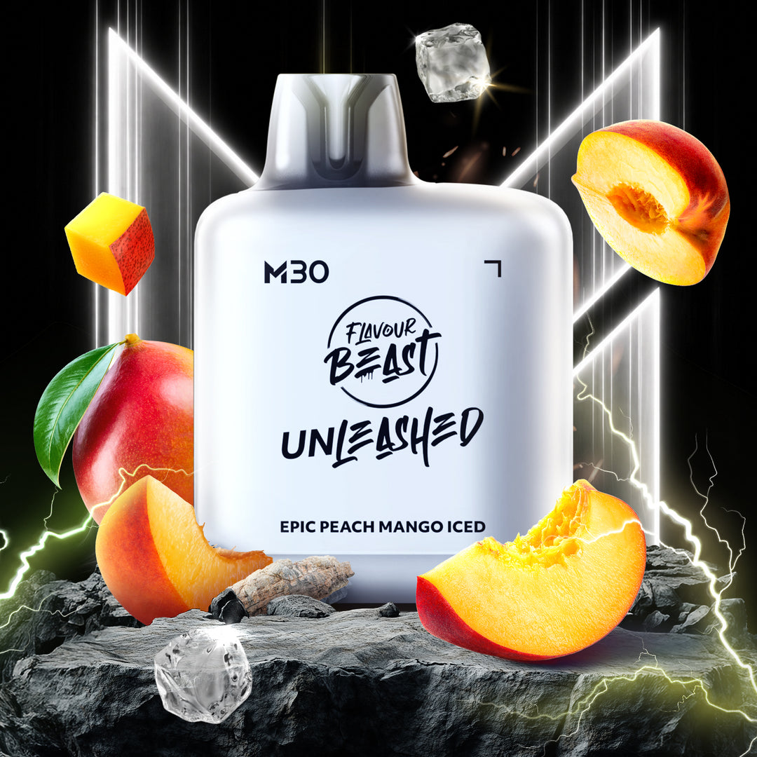 Epic Peach Mango Iced - Flavour Beast Unleased Level X M Series 30mL Pod [Ontario Stamp]