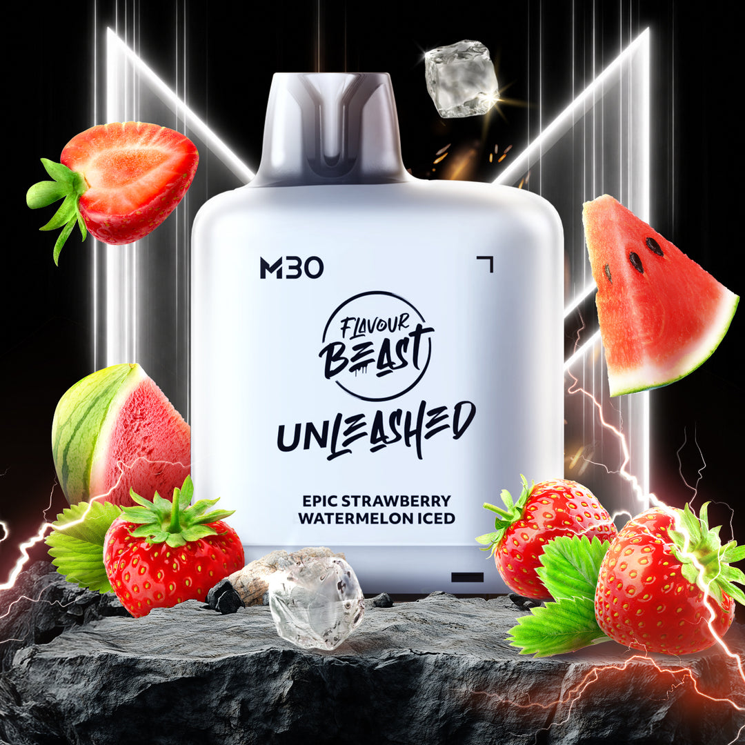 Epic Strawberry Watermelon Iced - Flavour Beast Unleased Level X M Series 30mL Pod [Ontario Stamp]