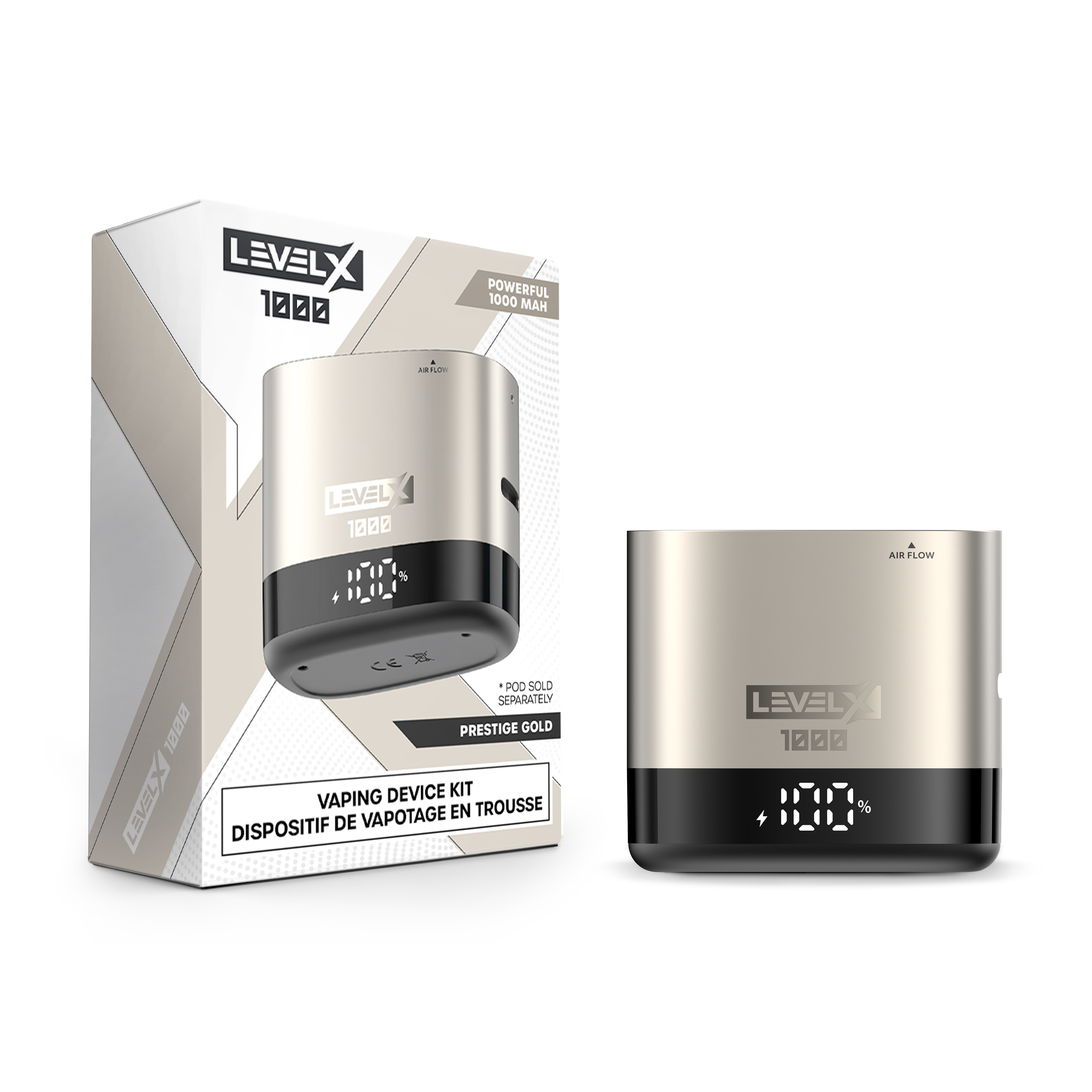 level x vape pods Level X 1000mAh Pod System Device Starter Kit