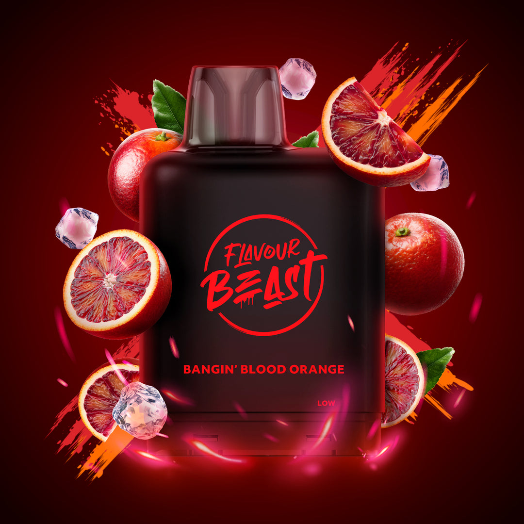 Bangin' Blood Orange Iced - Flavour Beast Level X Boost Pod 20mL [Ontario Stamp]