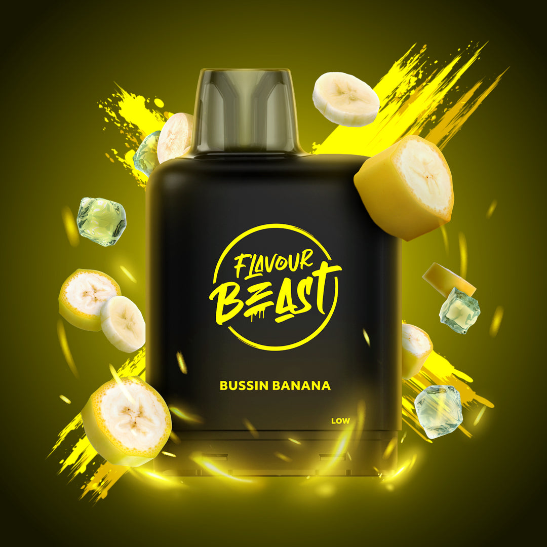 Bussin' Banana Iced - Flavour Beast Level X Boost Pod 20mL [Ontario Stamp]
