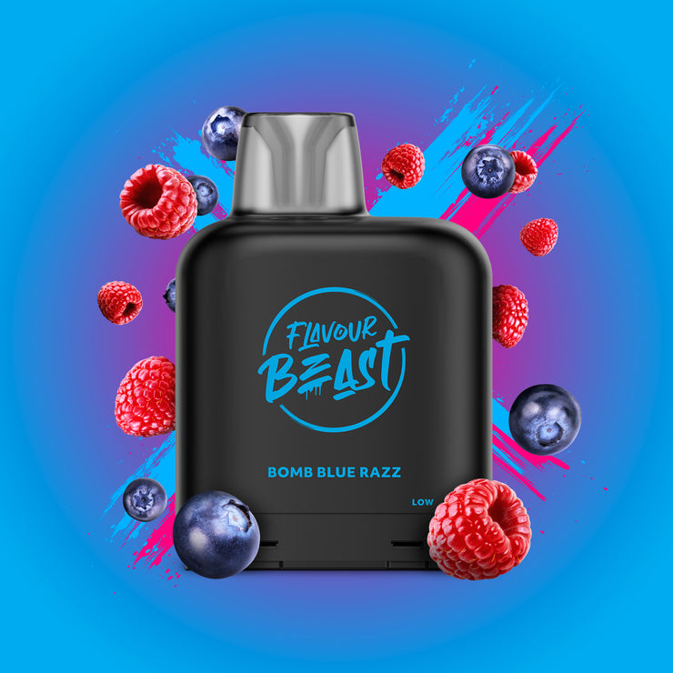 Bomb Blue Razz - Flavour Beast Level X Pod 14mL