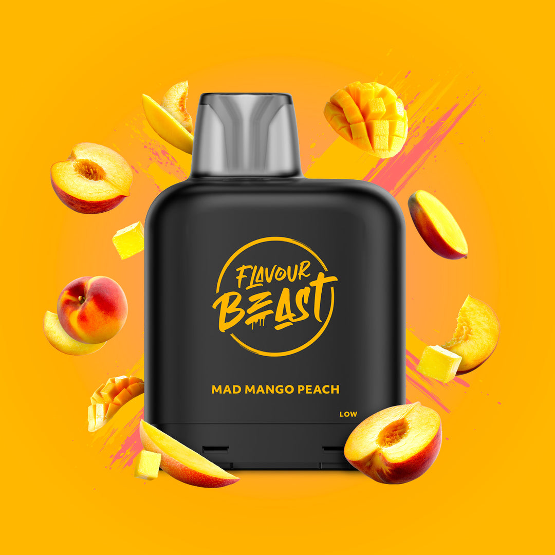 Mad Mango Peach - Flavour Beast Level X Pod 14mL [Federal Stamp]