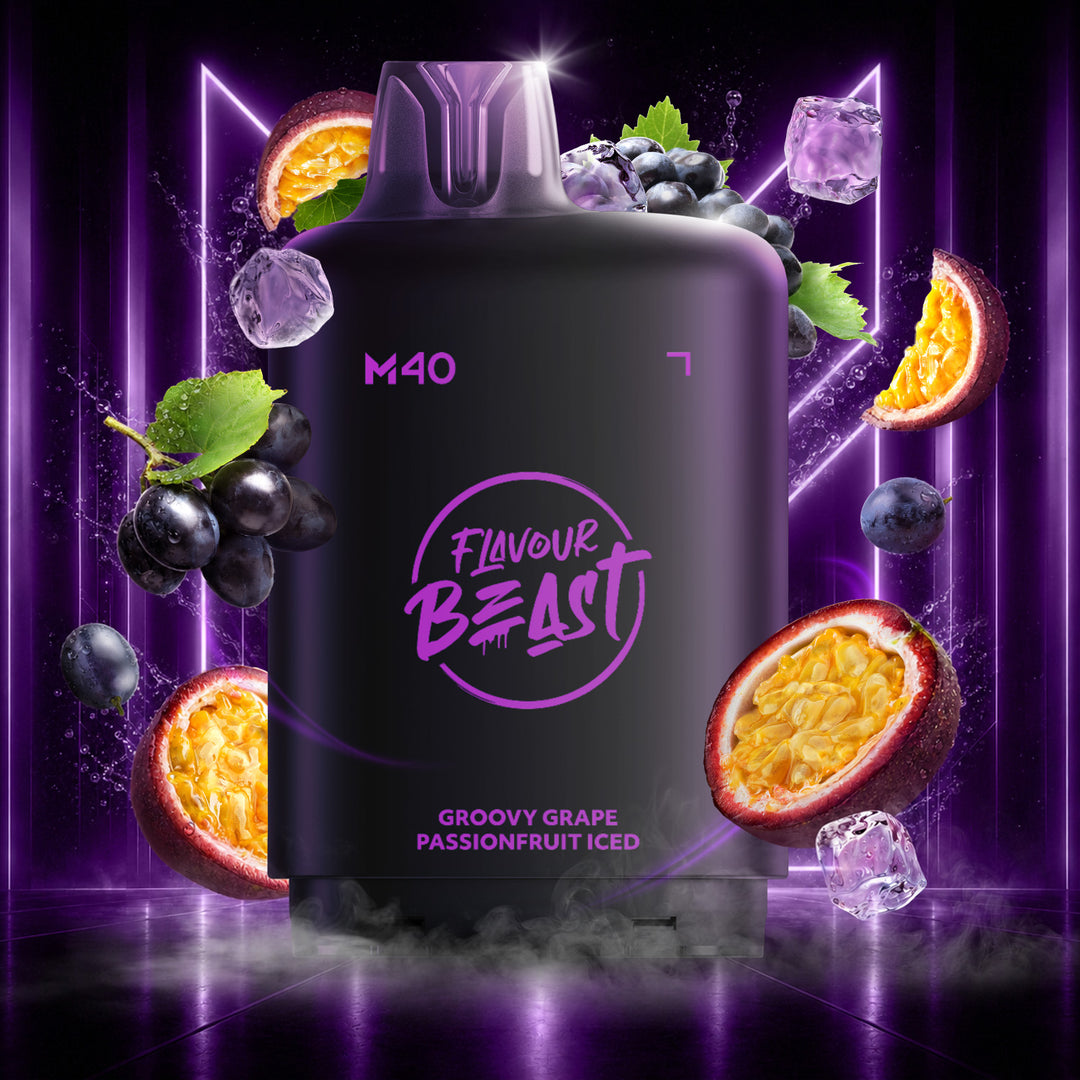 Groovy Grape Passionfruit - Flavour Beast Level X M Series 40mL Pod [Ontario Stamp]