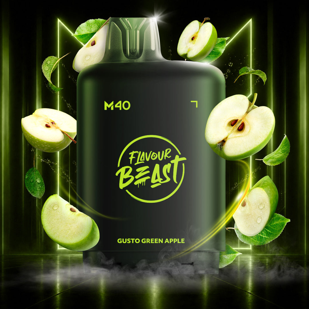 Gusto Green Apple - Flavour Beast Level X M Series 40mL Pod [Ontario Stamp]