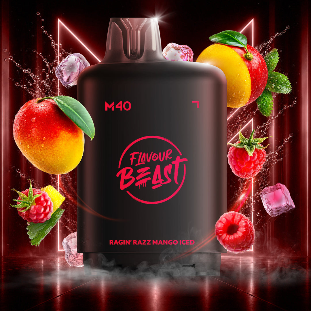 Ragin' Razz Mango - Flavour Beast Level X M Series 40mL Pod [Ontario Stamp]