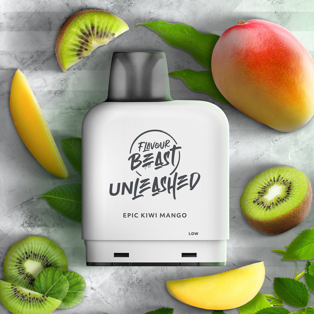 Epic Kiwi Mango - Flavour Beast Unleashed Level X Pod 14mL [Federal Stamp]