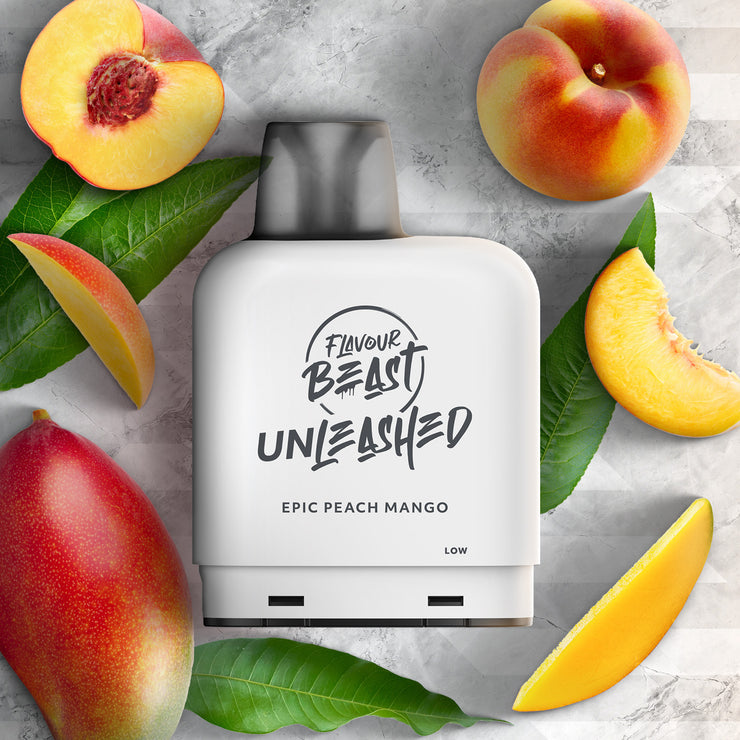 Epic Peach Mango Iced - Flavour Beast Unleashed Level X Pod 14mL