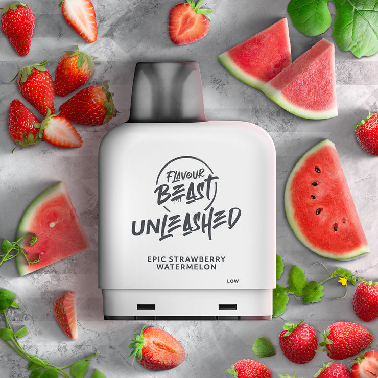 Epic Strawberry Watermelon Iced - Flavour Beast Unleashed Level X Pod 14mL