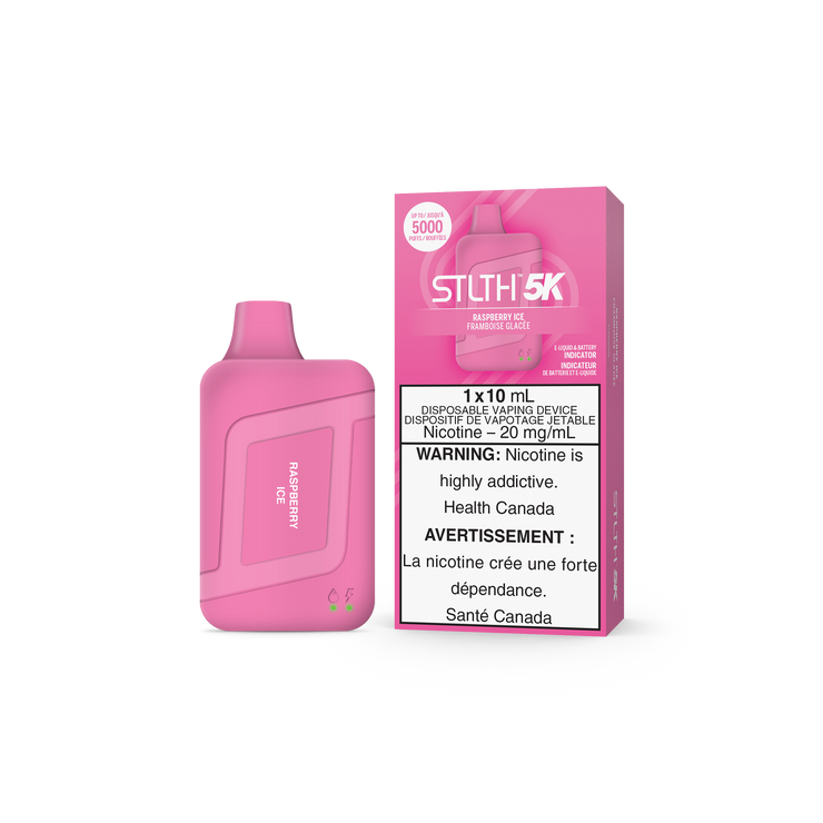 Raspberry Ice - STLTH 5K Rechargeable Disposable Vape