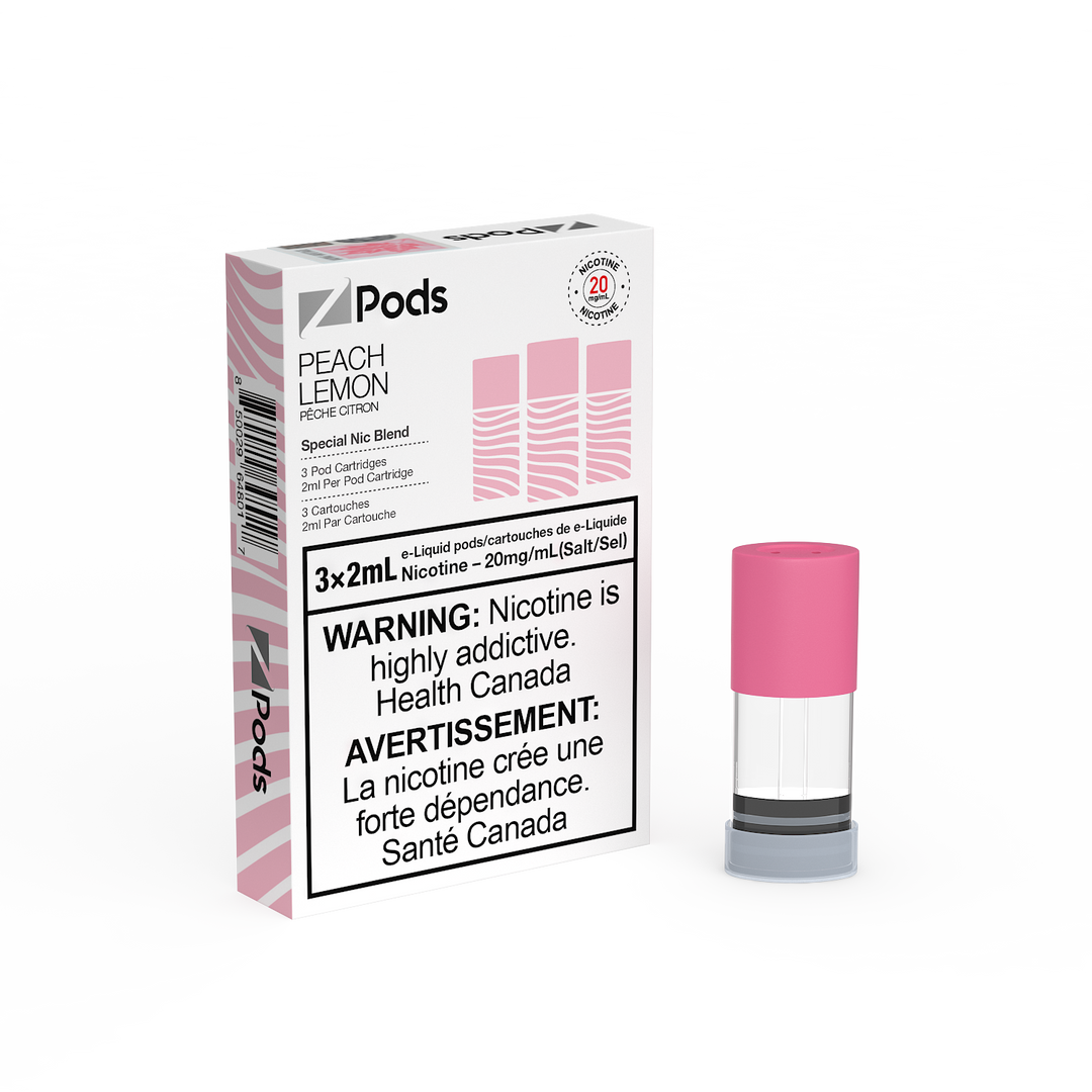 Peach Lemon Zpods S-Pod (STLTH) 3-pack [Ontario Stamp]