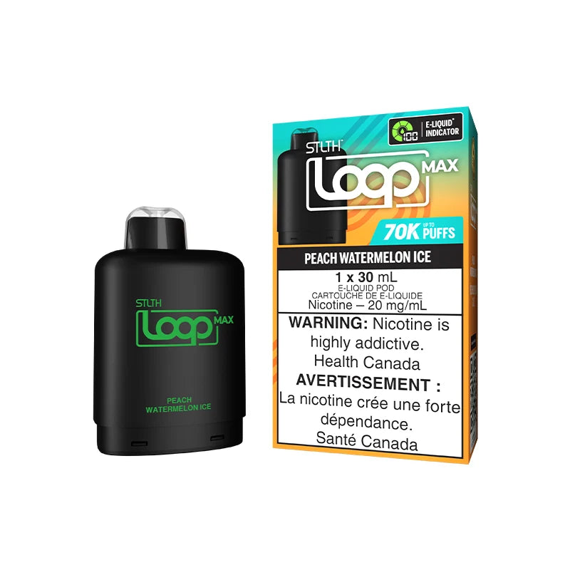 Peach Watermelon Ice - STLTH Loop MAX Pod 30mL [Ontario Stamp]