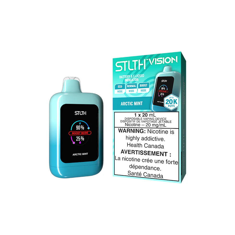 Arctic Mint - STLTH Vision 20mL Rechargeable Disposable Vape [Ontario Stamp]