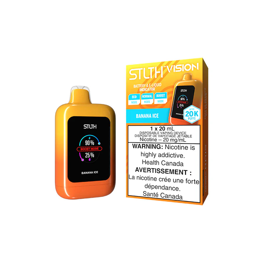 Banana Ice - STLTH Vision 20mL Rechargeable Disposable Vape [Ontario Stamp]
