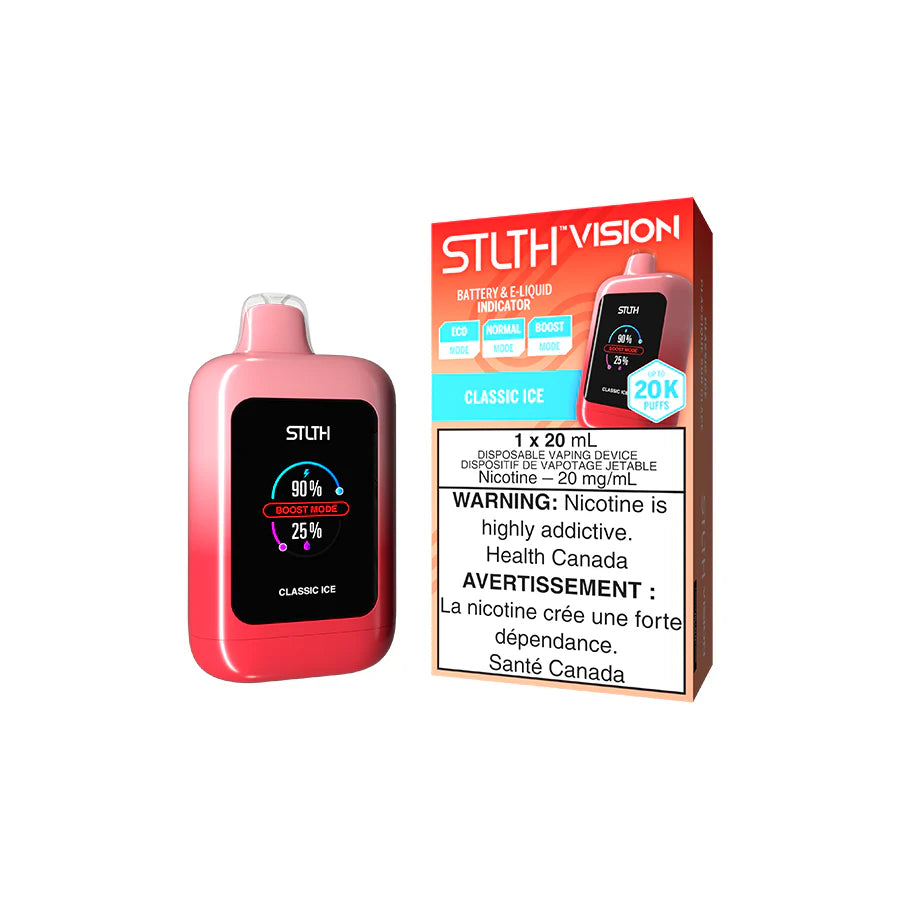 Classic Ice - STLTH Vision 20mL Rechargeable Disposable Vape [Federal Stamp]