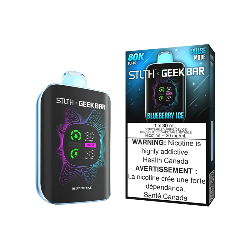 Blueberry Ice - STLTH X GEEK BAR 30mL Rechargeable Disposable Vape [Ontario Stamp]