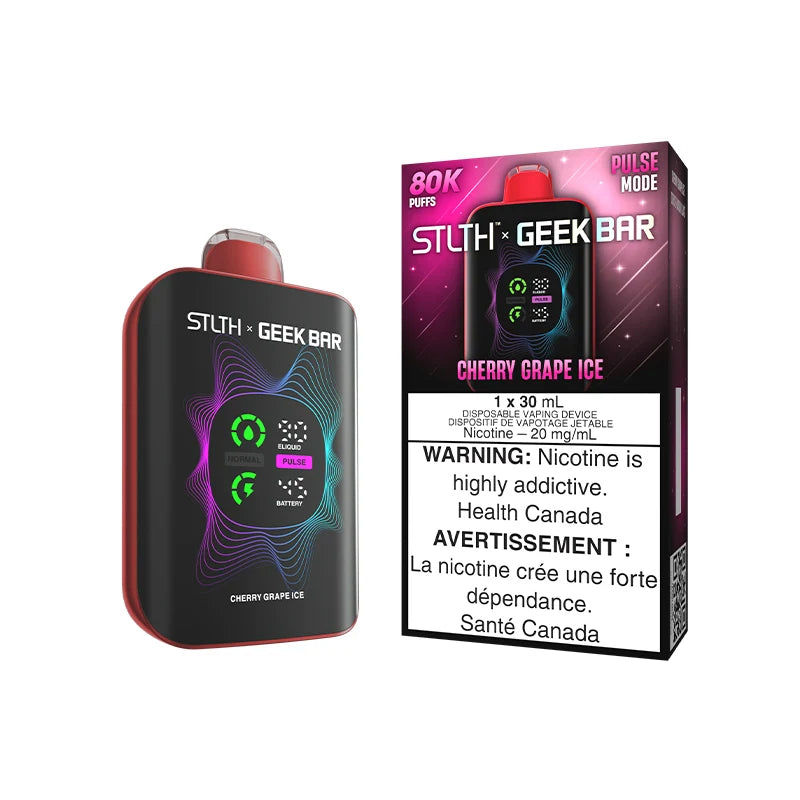 Cherry Grape Ice - STLTH X GEEK BAR 30mL Rechargeable Disposable Vape [Ontario Stamp]