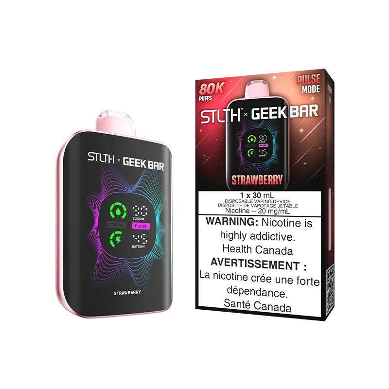 Strawberry - STLTH X GEEK BAR 30mL Rechargeable Disposable Vape [Ontario Stamp]