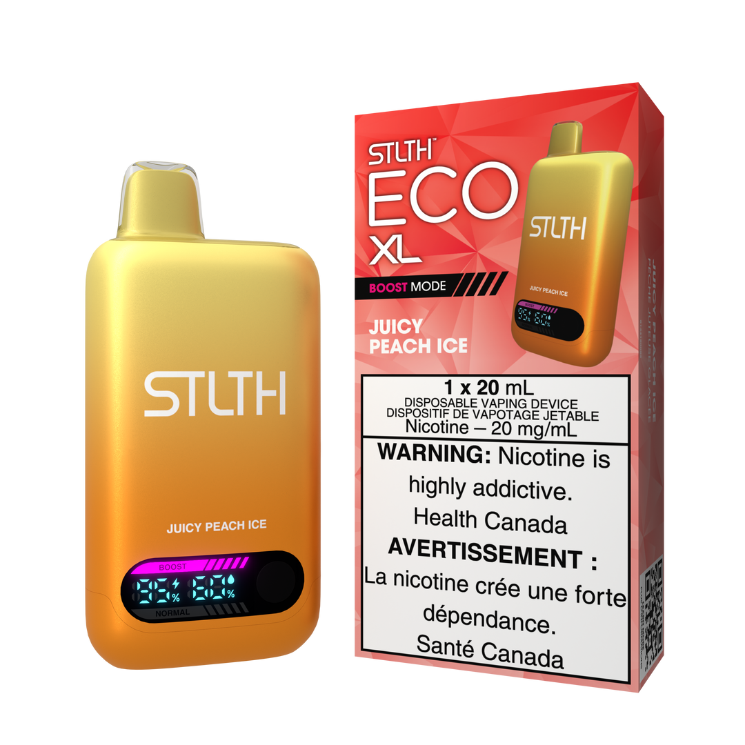 Juicy Peach Ice - STLTH Eco XL Disposable [Ontario Stamp]