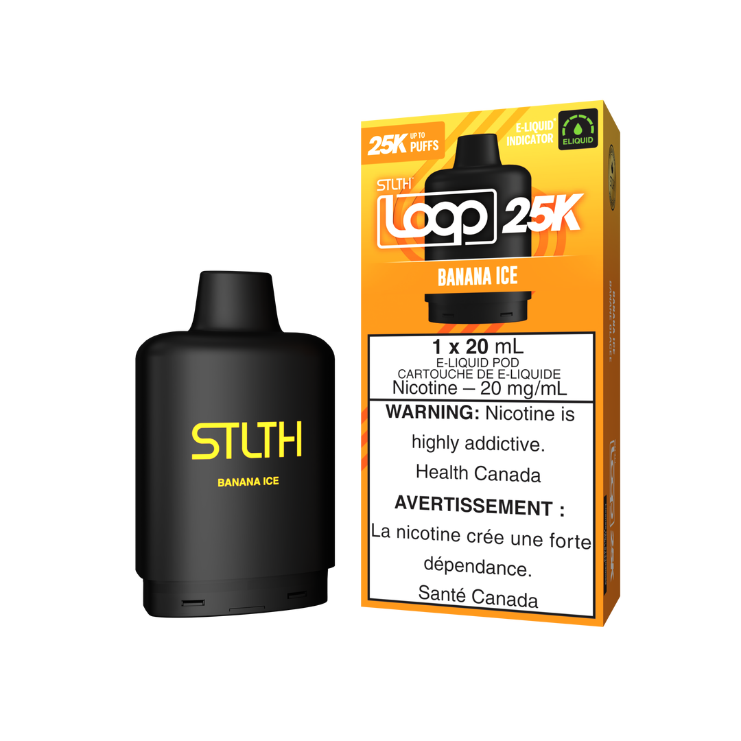 Banana Ice - STLTH Loop 25K Pod 20mL [Ontario Stamp]