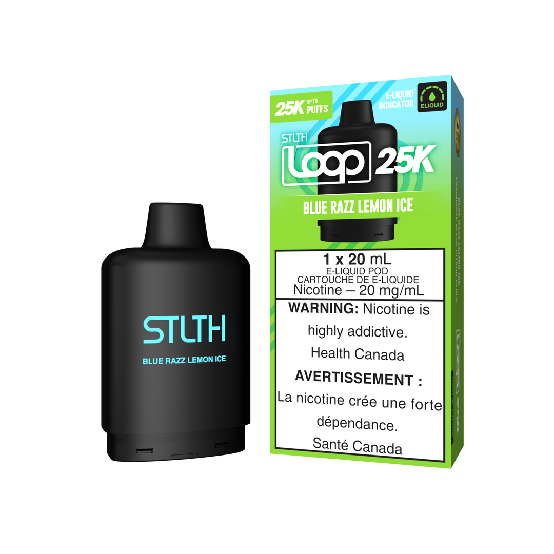 Blue Razz Lemon Ice - STLTH Loop 25K Pod 20mL [Ontario Stamp]