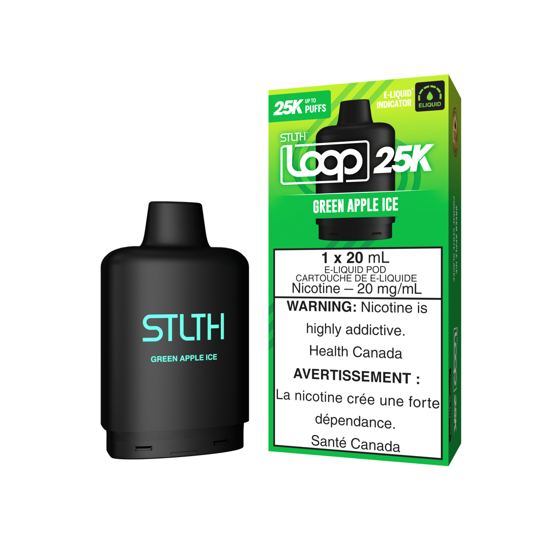 Green Apple Ice - STLTH Loop 25K Pod 20mL [Ontario Stamp]