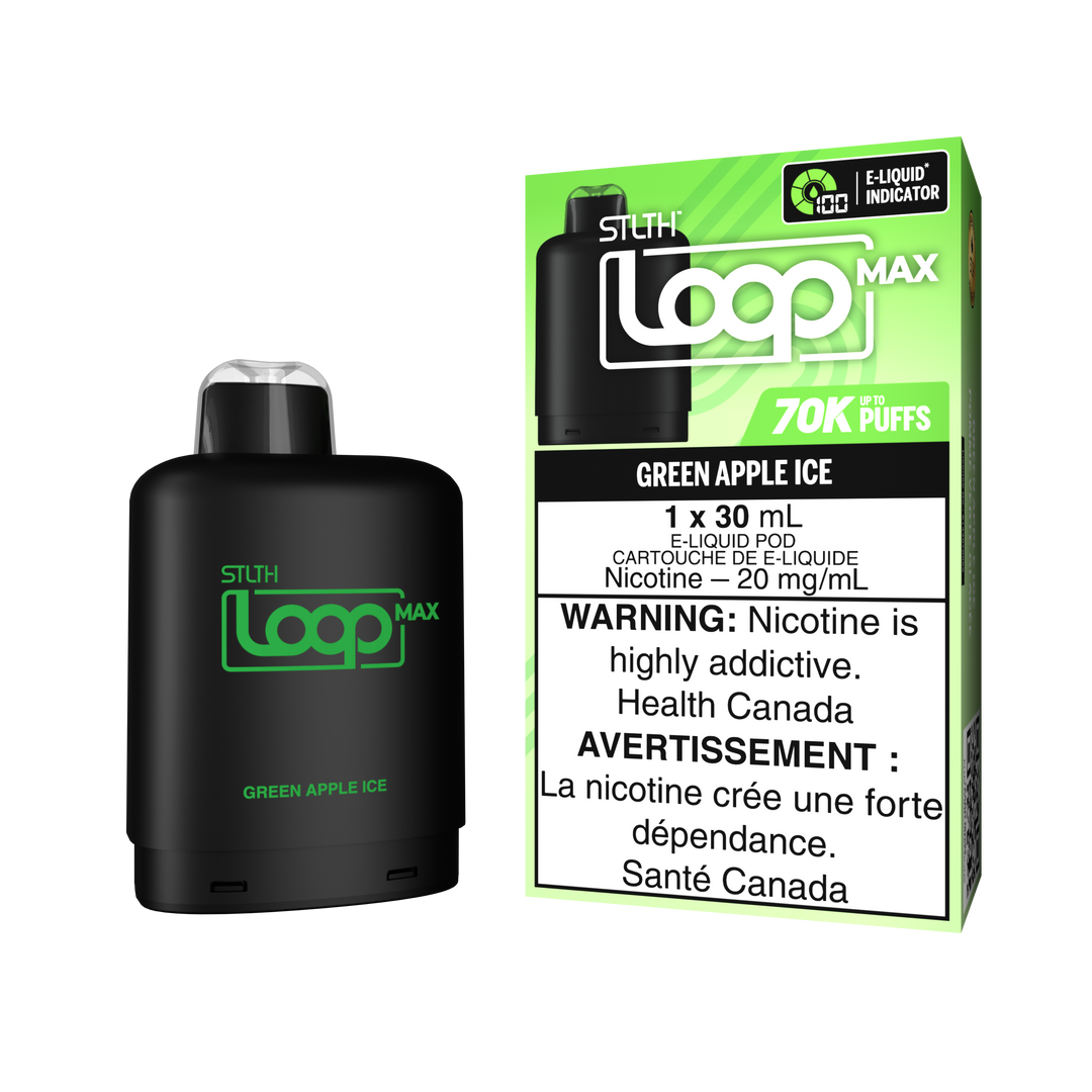 Green Apple Ice - STLTH Loop MAX Pod 30mL [Ontario Stamp]