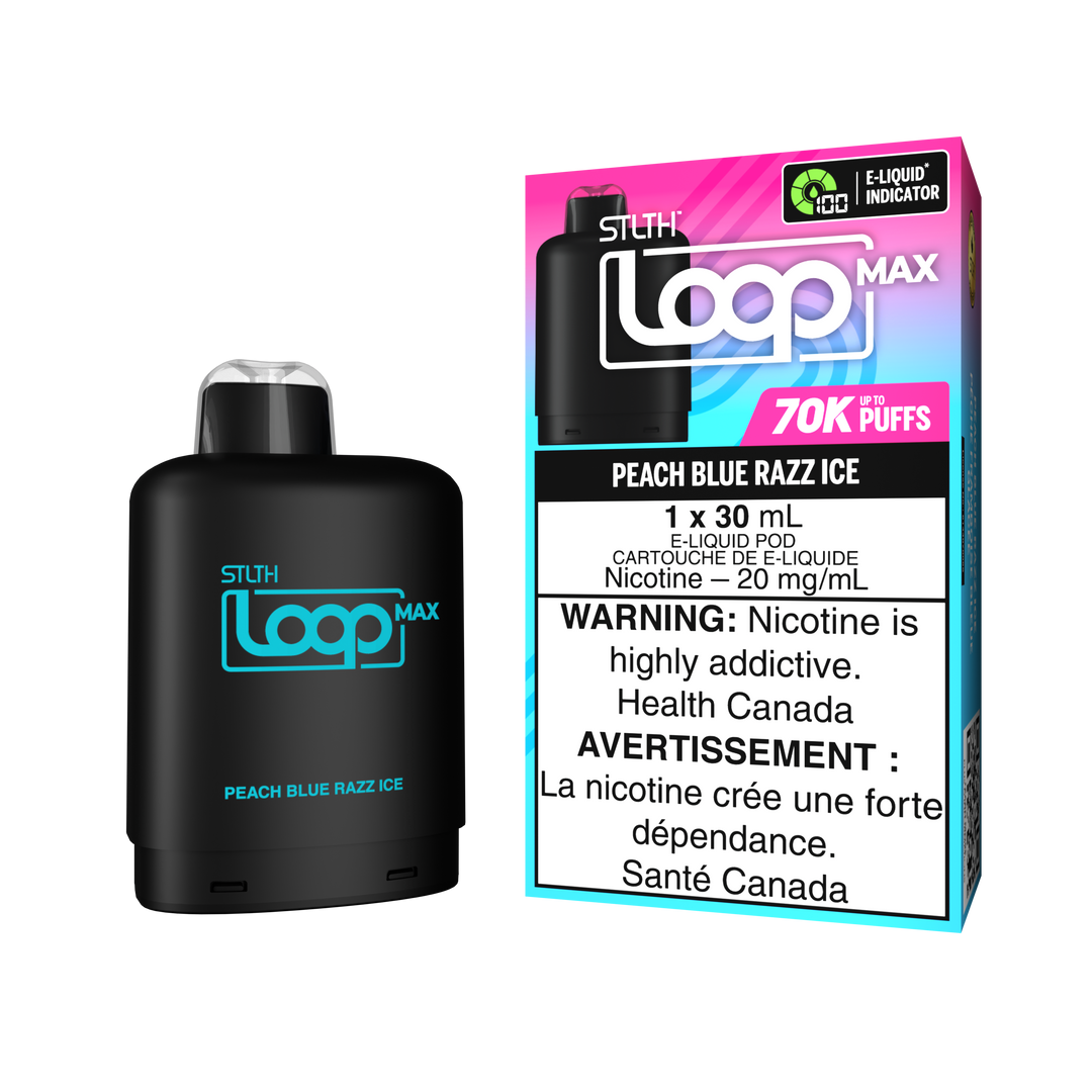 Peach Blue Razz Ice - STLTH Loop MAX Pod 30mL [Ontario Stamp]