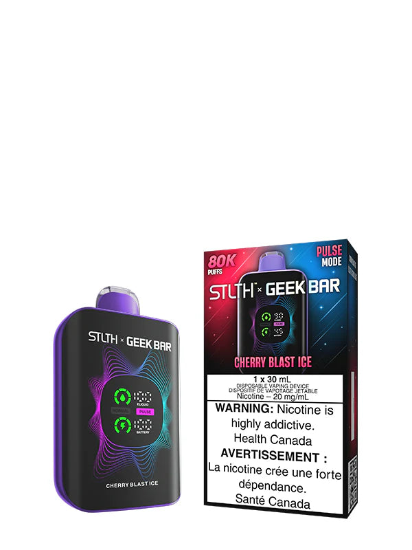 Cherry Blast Ice - STLTH X GEEK BAR 30mL Rechargeable Disposable Vape [Ontario Stamp]