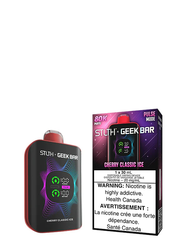 Cherry Classic Ice - STLTH X GEEK BAR 30mL Rechargeable Disposable Vape [Ontario Stamp]
