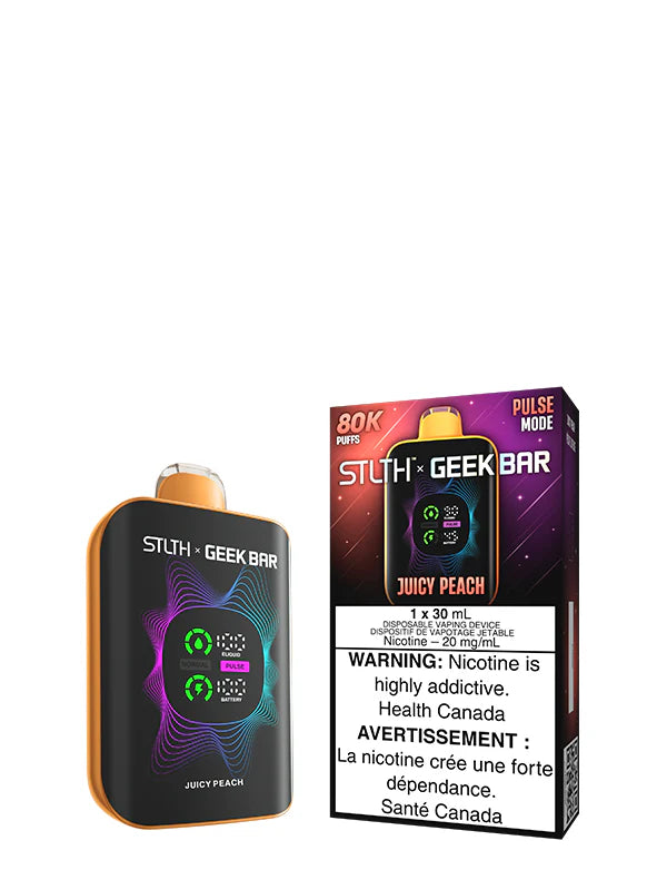 Juicy Peach - STLTH X GEEK BAR 30mL Rechargeable Disposable Vape [Ontario Stamp]