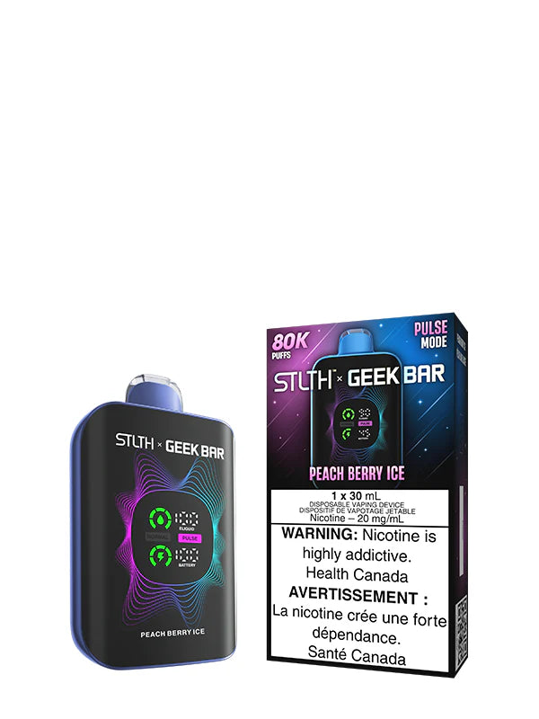 Peach Berry Ice - STLTH X GEEK BAR 30mL Rechargeable Disposable Vape [Ontario Stamp]