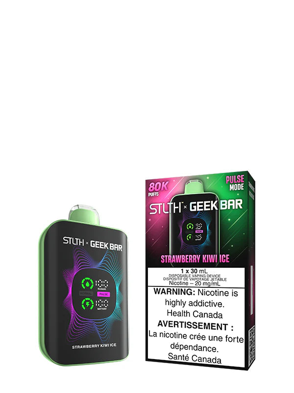 Strawberry Kiwi Ice - STLTH X GEEK BAR 30mL Rechargeable Disposable Vape [Ontario Stamp]