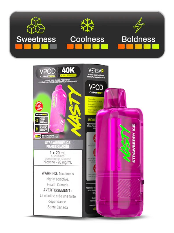 Strawberry Ice - Versa X by Nasty Pod 20mL [Ontario Stamp]