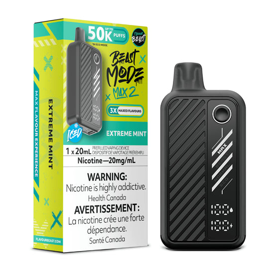 Extreme Mint - Flavour Beast Beast Mode Max 2 Rechargeable Disposable Vape [Ontario Stamp]