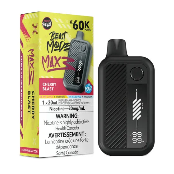 Cherry Blast Iced - Flavour Beast Beast Mode Max 3 Rechargeable Disposable Vape [Ontario Stamp]