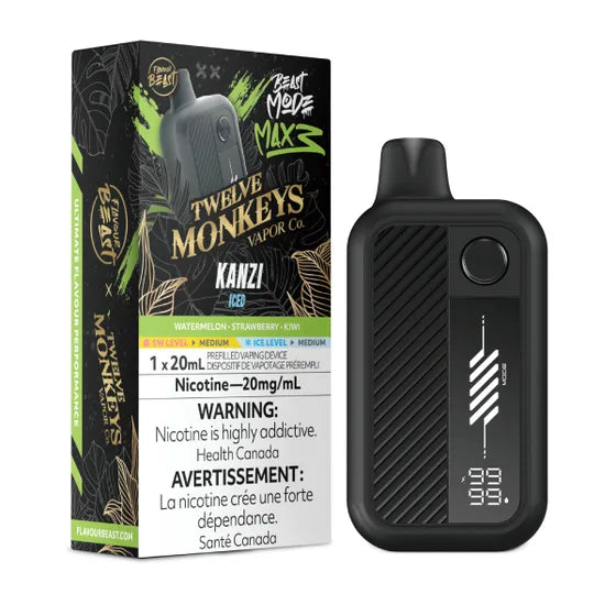 Kanzi Iced - Flavour Beast Beast Mode Max 3 Rechargeable Disposable Vape [Ontario Stamp]