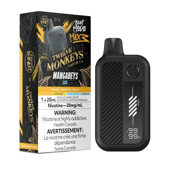 Mangabeys Iced - Flavour Beast Beast Mode Max 3 Rechargeable Disposable Vape [Ontario Stamp]