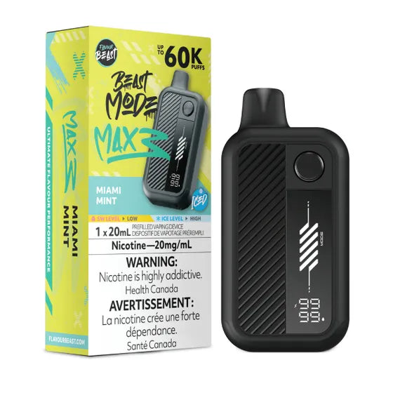 Miami Mint - Flavour Beast Beast Mode Max 3 Rechargeable Disposable Vape [Ontario Stamp]
