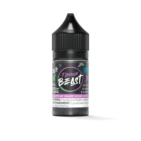 Grapplin' Grape Sour Apple Iced Salt - by Flavour Beast Salts [Ontario Stamp]