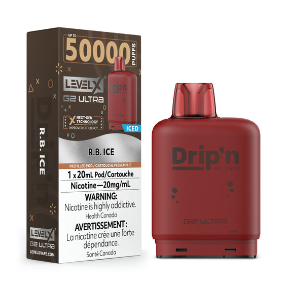 R.B. Ice - Drip'n Level X Ultra Pod 20mL [Ontario Stamp]