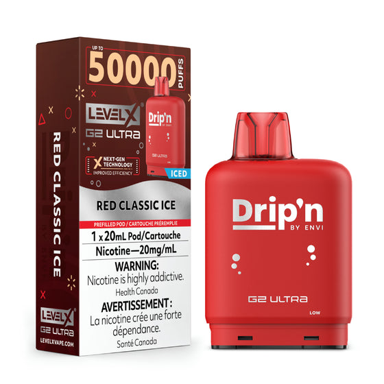Red Classic Ice - Drip'n Level X Ultra Pod 20mL [Ontario Stamp]