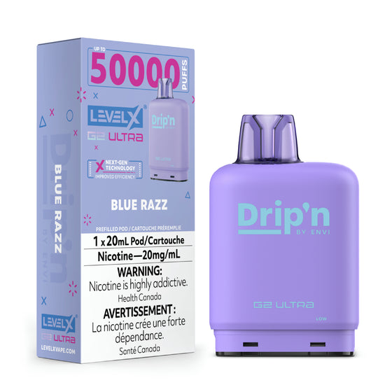 Blue Razz - Drip'n Level X Ultra Pod 20mL [Ontario Stamp]