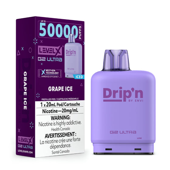 Grape Ice - Drip'n Level X Ultra Pod 20mL [Ontario Stamp]