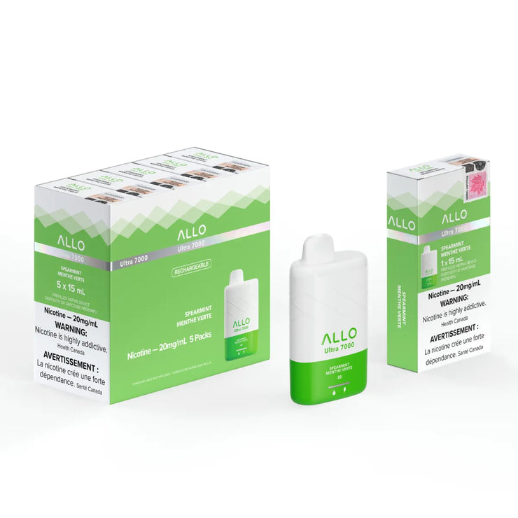 Spearmint Allo Ultra 7000 Puff Disposable Vape