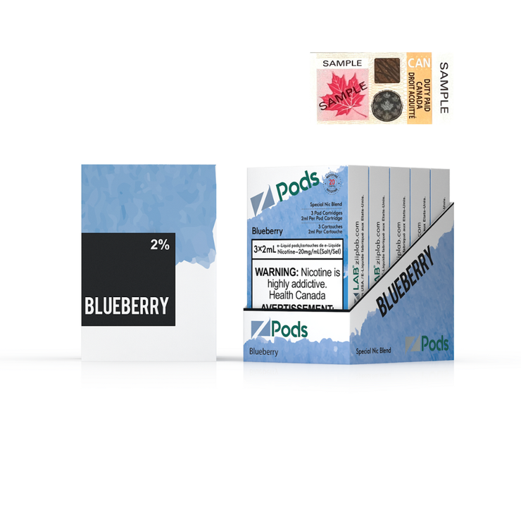 Blueberry Zpods S-Pod (STLTH) 3-pack