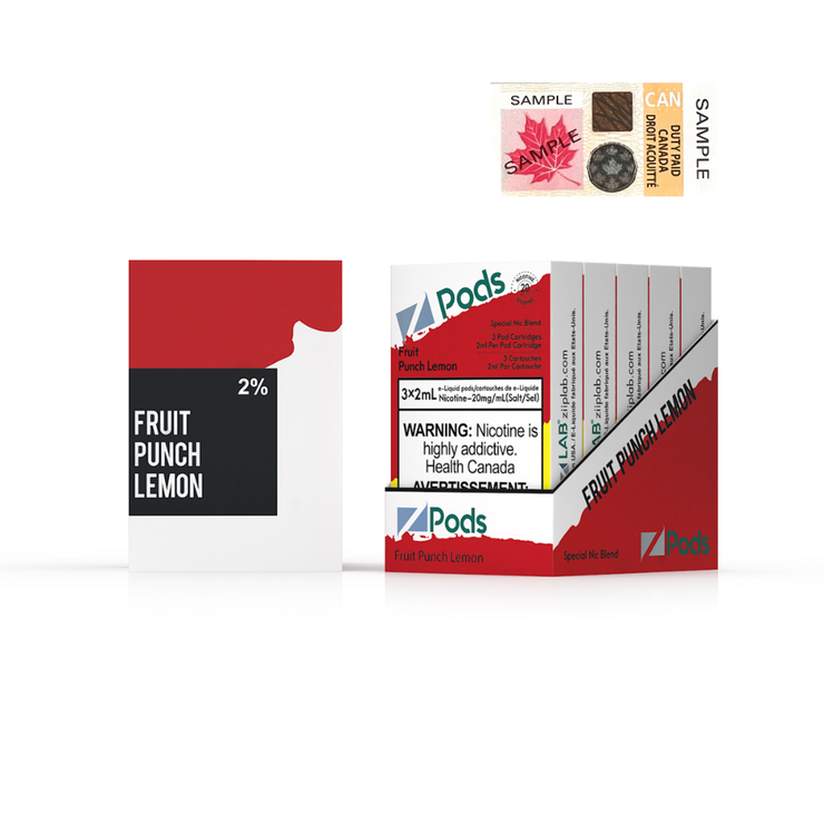 Fruit Punch Lemon Zpods S-Pod (STLTH) 3-pack