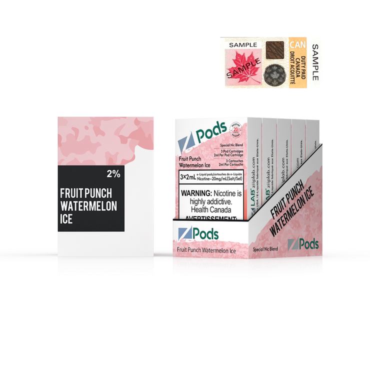 Fruit Punch Watermelon Ice Zpods S-Pod (STLTH) 3-pack