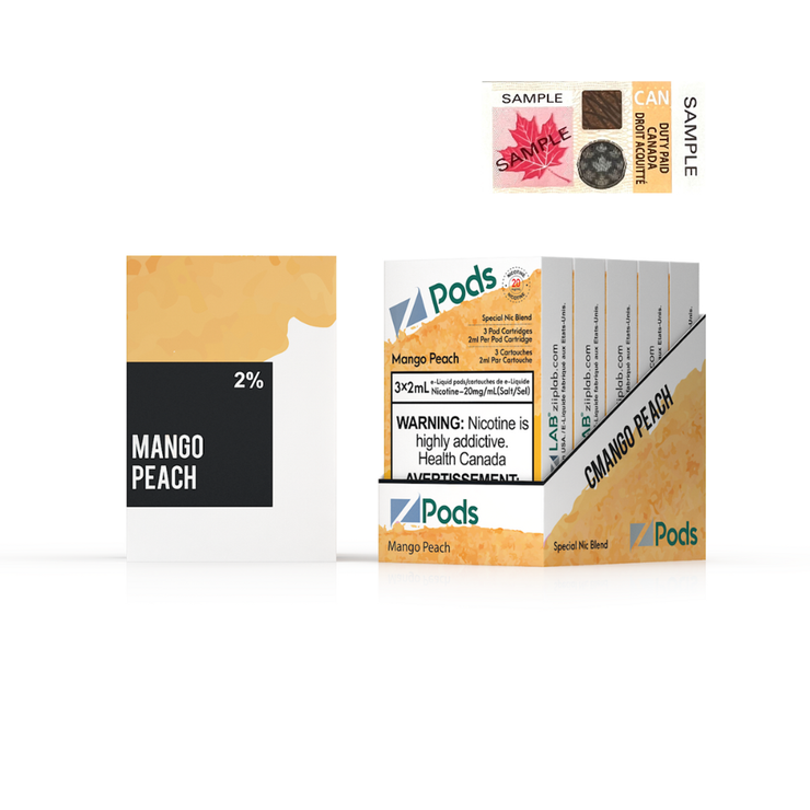 Mango Peach Zpods S-Pod (STLTH) 3-pack