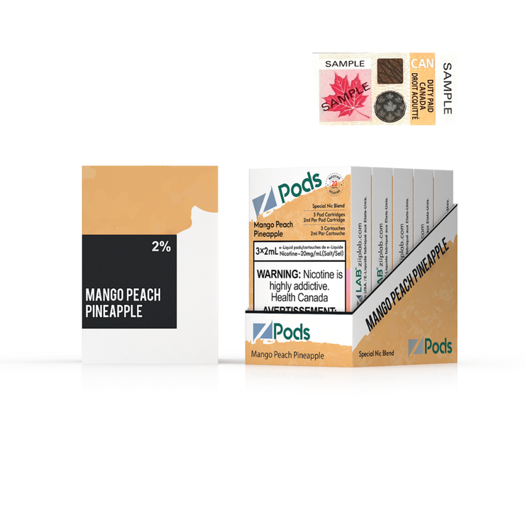 Mango Peach Pineapple Zpods S-Pod (STLTH) 3-pack
